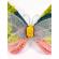Tablou de lemn cu licheni stabilizati „fluture”, 50×34 cm