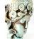 Vaza ceramica decorativa venus turquaz antichizat