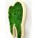 Tablou dinte de lemn cu licheni stabilizati, 31×21 cm, verde inchis