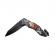 Briceag semi-automat, ideallstore®, skull head, dispozitiv spart geam, 20 cm