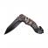 Briceag semi-automat, ideallstore®, skull pocket, dispozitiv spart geam, 20 cm