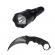Lanterna cu electrosoc cu acumulator, led, cutit karambit antrenament inclus