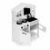 Bucatarie din lemn cu accesorii ecotoys plk563 - alb