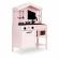Bucatarie din lemn cu accesorii ecotoys plk563 - roz