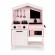 Bucatarie din lemn cu accesorii ecotoys plk563 - roz