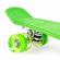 Penny board pentru copii cu lumini led - verde