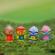 Set figurine klorofil - familia de pasari twitwit