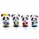 Set figurine klorofil - familia de ursuleti panda