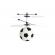 Mini drona minge fotbal, led multicolor, acumulator