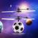 Mini drona minge fotbal, led multicolor, acumulator