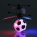 Mini drona minge fotbal, led multicolor, acumulator