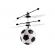 Mini drona minge fotbal, led multicolor, acumulator