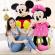 Set jucarii din plus mickey si minnie mouse, muzica, 28 cm