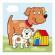 Baby puzzle - animalute jucause (3-5 piese)