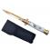 Briceag de vanatoare ideallstore®, italian spirit, otel inoxidabil, 22.5 cm, auriu, husa inclusa
