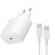 Incarcator usb c 45w cu cablu, Super Fast Charging, Alb