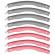 Cerc fitness hula hoop 95 cm roz rebel active