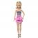 Barbie papusa barbie fashionista blonda cu parul prin in coada si fusta roz