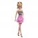 Barbie papusa barbie fashionista blonda cu parul prin in coada si fusta roz