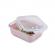 Recipient sticla 740ml cu husa antiderapanta silicon melii roz