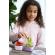 Set 3 recipiente sticla 3 160ml cu husa antiderapanta silicon melii roz mov gri