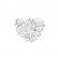 Tatuaj temporar Lovely Heart Argint 999