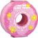 Gel de dus exfoliant cu burete The Big Ylang Theory Donut Body Buffer, Bomb Cosmetics