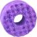 Gel de dus exfoliant cu burete Violet Beauregarde Donut Body Buffer, Bomb Cosmetics