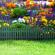 Gard decorativ pentru rondul de flori - 60 x 23 cm - Verde - 11468K