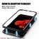 Husa pentru Apple iPhone 8 GloMax Perfect Fit Magnetica  360grade Negru cu spate de sticla securizata premium si folie de sticla pentru ecran
