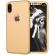 Husa GloMax FullBody Gold pentru Apple iPhone X cu folie de sticla inclusa