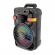 Boxa portabila karaoke zqs10102, 2 microfoane, 90w pmpo, led rgb