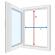 Plasa insecte tip balamale , profil  gri antracit , l 74 cm x h 108 cm