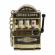 Breloc model slot machine, mecanism functional, 4x6 cm, plastic, auriu