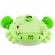 Jucarie interactiva pentru copii, model crab, plastic, cu lumini, 2 ani+, verde