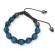 Bratara Shamballa cu cristale Rhinestone - Albastru si Negru