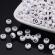 Mix margele cu litere plate 7x4mm 200 bucati