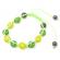 Bratara Shamballa cu cristale Rhinestone - Galben si Verde