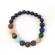 Bratara din pietre semipretioase negru / multicolor 17 cm