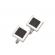 Butoni camasa model clasic patrat culoare argintiu/negru 1.8 cm