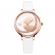 Ceas de dama model Shengke culoarea alb / aur roz mecanism Quartz 38mm
