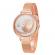 Ceas de dama model Shengke culoarea aur roz / alb mecanism Quartz 38mm