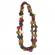 Colier din lemn model africa multicolor 140 cm