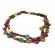 Colier din lemn model africa multicolor 140 cm