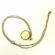 Pandant model Omul Vitruvian culoarea bronz/galben 60 cm
