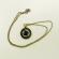 Pandant model Ouroboros - sarpe devorator culoarea bronz / negru 56 cm
