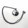 Pandant model Yin si Yang culoarea alb/negru 50 cm