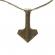 Pandant Ciocanul lui Thor antichizat otel culoare bronz 76 cm