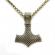 Pandant barbatesc stil viking ciocanul lui Thor culoare bronz 58 cm