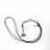 Pandant de vining topor argintiu 4.5 cm inox si snur corean